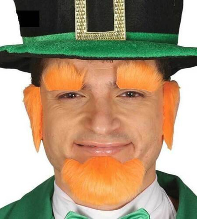 ZESTAW BRWI BRODA BOKOBRODY ŚW. PATRYK POMARAŃCZOWE