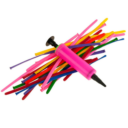 BALONY DO MODELOWANIA 20 SZTUK Z POMKĄ KOLOROWE