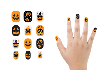 SZTUCZNE PAZNOKCIE DLA DZIECI DYNIE