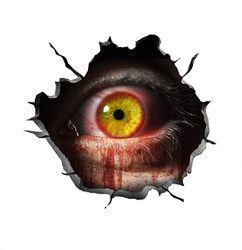 NAKLEJKA ŚCIENNA DEKORACYJNA OTWÓR Z OKIEM 16X16 CM