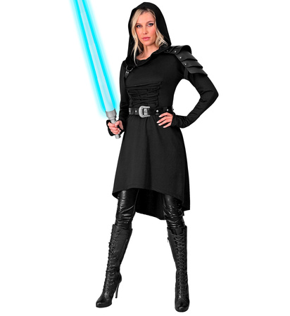 STRÓJ CZARNA TUNIKA ŚREDNIOWIECZNA