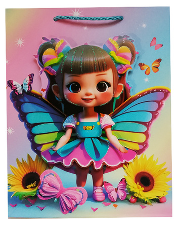 TORBA PREZENTOWA LALECZKA SŁONECZNIK 26 X 32 X 10 CM 