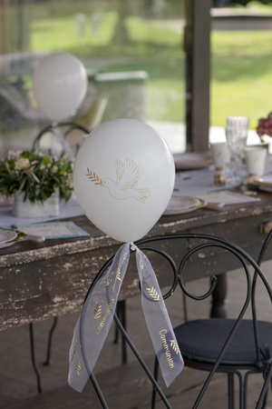 Balony lateksowe Komunia Różaniec 23 cm 8 szt.