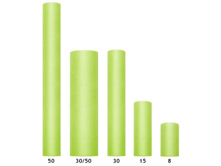 TIUL SZTYWNY JASNY ZIELONY 30 cm x 50 m