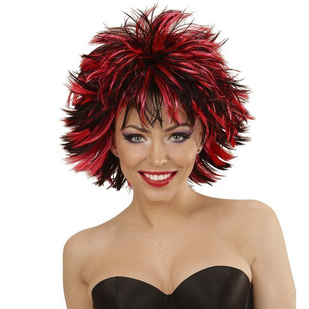 PERUKA ROCK DISCO CZERWONA