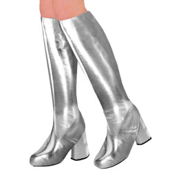 NAKŁADKI NA BUTY SREBRNE DISCO