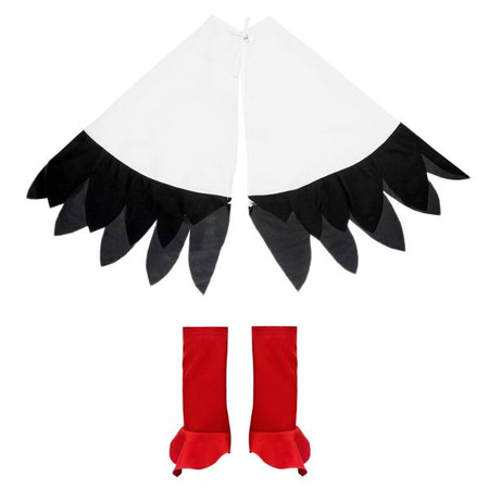 ZESTAW BOCIAN: CZAPKA + PELERYNA Z NAKŁADKAMI 