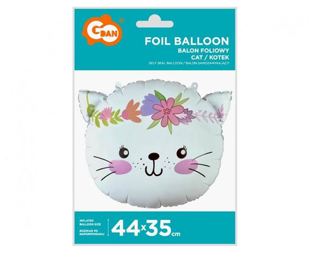 BALON FOLIOWY KOTEK 44X35 CM