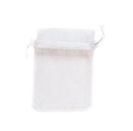 WORECZKI Z ORGANZY BIAŁE 10 SZT. 7 X 9 CM