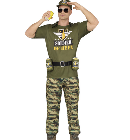 STRÓJ ŻOŁNIERZ PIWA DLA MĘŻCZYZN