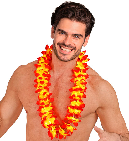 KWIATY HAWAJSKIE ŻÓŁTO-POMARAŃCZOWE