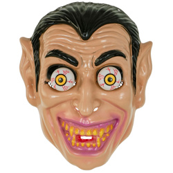 MASKA WAMPIRA Z OCZAMI NA SPRĘŻYNACH HALLOWEEN