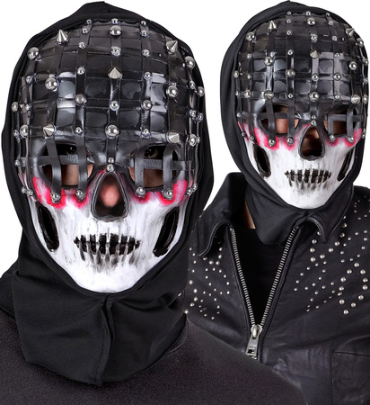 MASKA CZASZKA Z KAPTUREM 