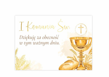 WINIETKI PODZIĘKOWANIA ZŁOTE KIELICH 10 SZT