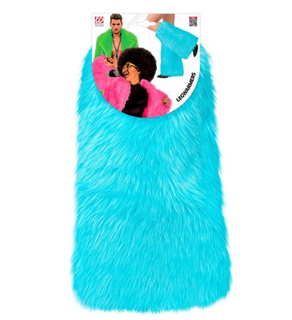 OCIEPLACZE NA NOGI NIEBIESKIE FUTRZASTE