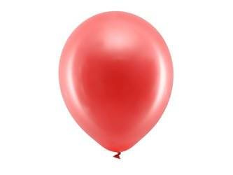 BALONY 30CM METALIZOWANE CZERWONY 10SZT