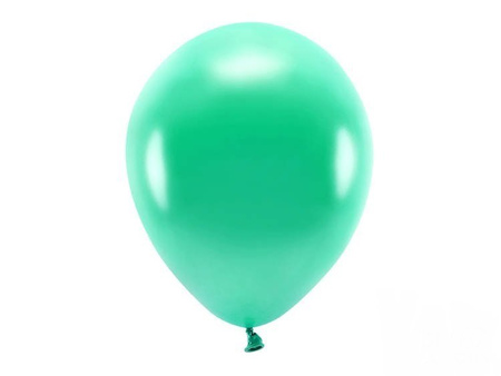 BALONY ECO 30 cm METAL. ZIELONY 10 szt