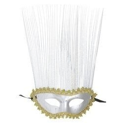 MASKA WENECKA SREBRNO-ZŁOTA