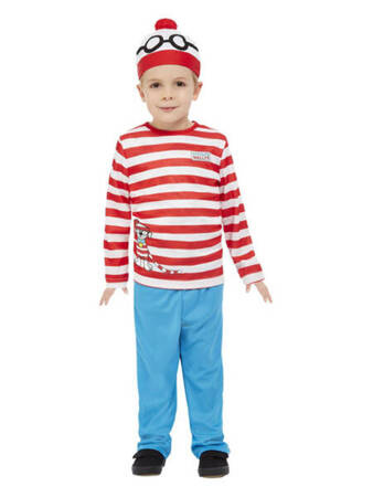 Where's Wally Costume, Red & White