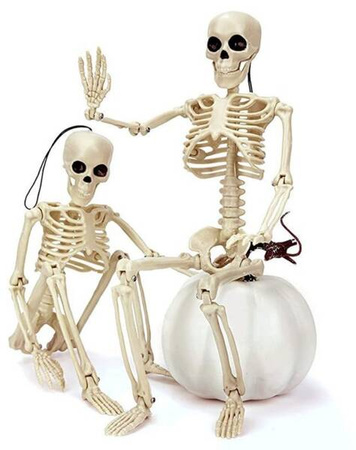 DEKORACJA SZKIELET 90 CM