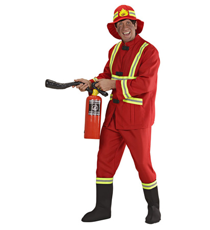 "FIREMAN" (coat, pants, boot covers, light-up helmet)