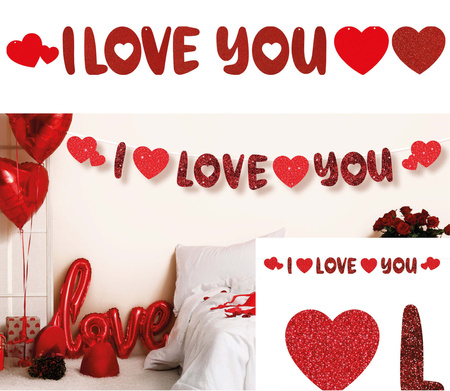  GIRLANDA NAPIS I LOVE YOU 300 CM 