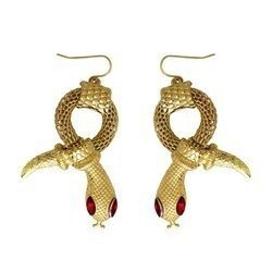 KOLCZYKI ZŁOTE WĘŻE