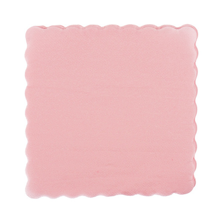 SERWETKI GASTRONOMICZNE RÓŻOWE 15 X 15 CM 120 SZT.