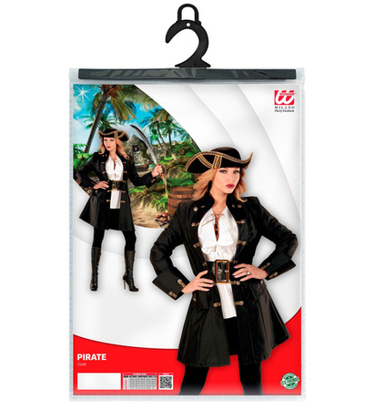 PŁASZCZ PIRATKI CZARNY