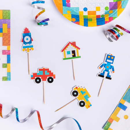 TOPPERY NA TORT KLOCKI 5 SZTUK