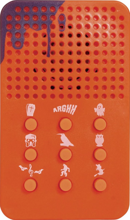 GŁOŚNIK Z PRZERAŻAJĄCYM DŹWIĘKIEM HALLOWEEN POMARAŃCZOWY