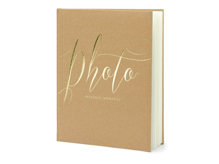 ALBUM NA ZDJĘCIA BRĄZOWO ZŁOTY 22 KARTKI