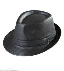 KAPELUSZ SKÓRZANY FEDORA