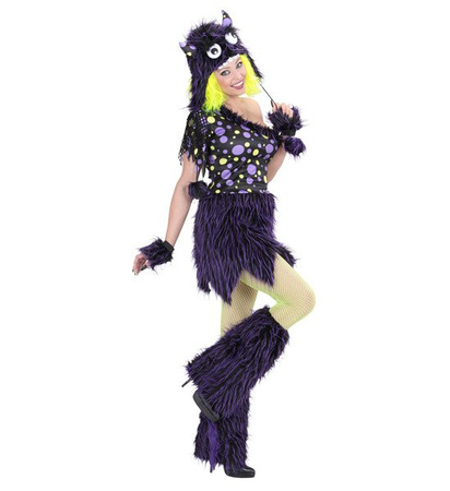 STRÓJ MONSTER GIRL FIOLETOWA