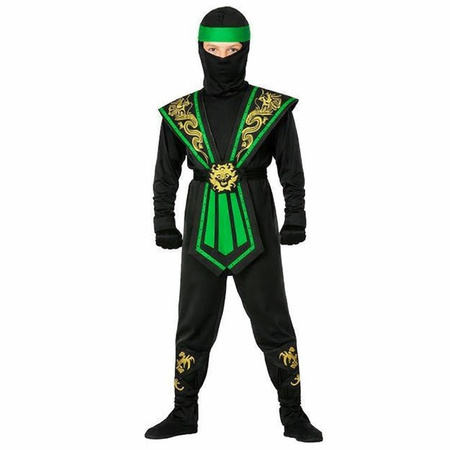 ZESTAW: STRÓJ NINJA ZIELONY 128 + ZESTAW NINJA 4 EL