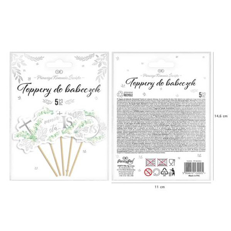 TOPPERY KOMUNIA ŚWIĘTA EUKALIPTUS SREBRNY 5 szt