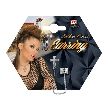 GOTYCKI KOLCZYK Z KRZYŻEM