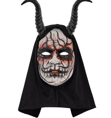 MASKA HALLOWEENOWA DIABEŁ Z ROGAMI 