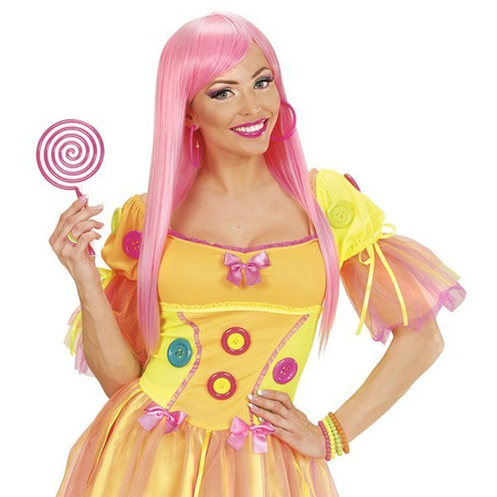 KOLCZYKI NEONOWE RÓŻOWE