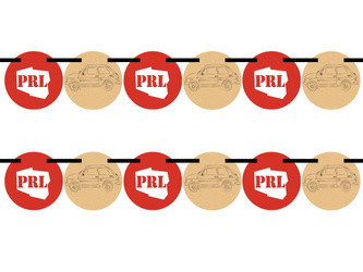 GIRLANDA PAPIEROWA PRL 5 M