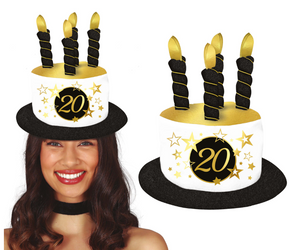 KAPELUSZ ŚWIECZKI NA 20 URODZINY