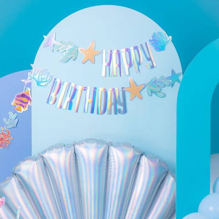 BANER HAPPY BIRTHDAY OCEAN 240X17 CM