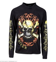 BLUZA MOTOCYKLISTY Z CZASZKĄ