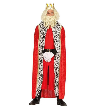 PELERYNA KRÓLA  CZERWONA 150 CM