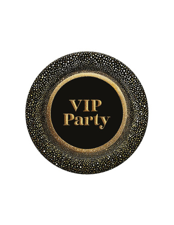 TALERZYKI PAPIEROWE VIP PARTY 8 SZT. 18 CM