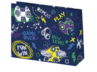 TORBA PREZENTOWA DZIECIĘCA GAMER 30X23X10 CM