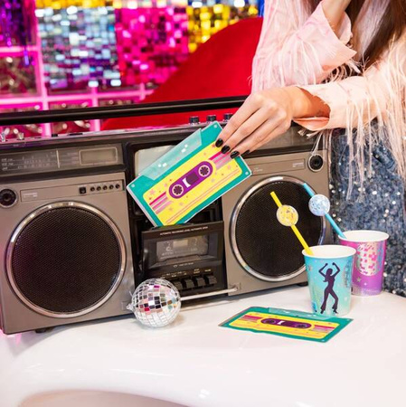 SERWETKI RETRO DISCO 10 SZT. 33 X 21 CM