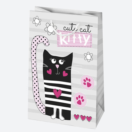 TORBA NA PREZENTY KOT KITTY 16X24X7 CM 