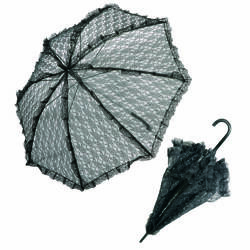 PARASOLKA KORONKOWA CZARNA