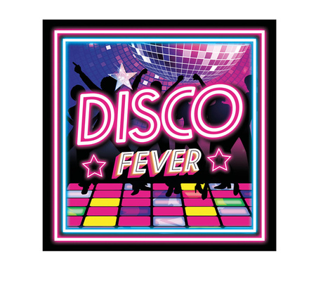 SERWETKI PAPIEROWE DISCO FEVER 33 CM 12 SZT.